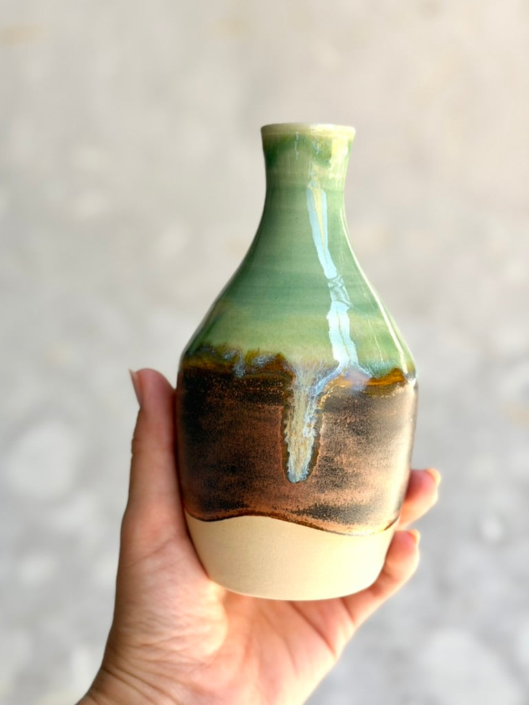 Vase - Jade + Copper