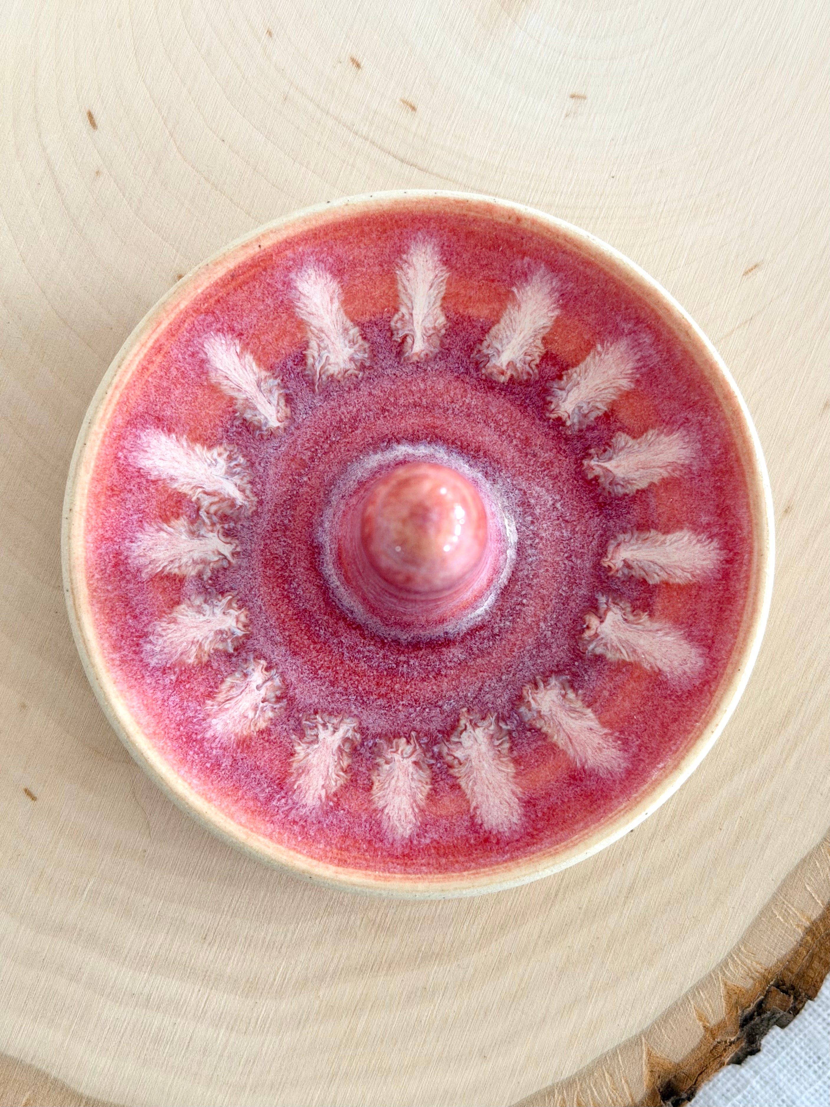 Jewelry Dish - Raspberry Sherbet