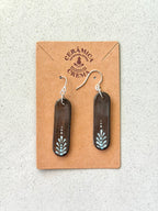 Capsule Earrings - Brown + Baby Blue