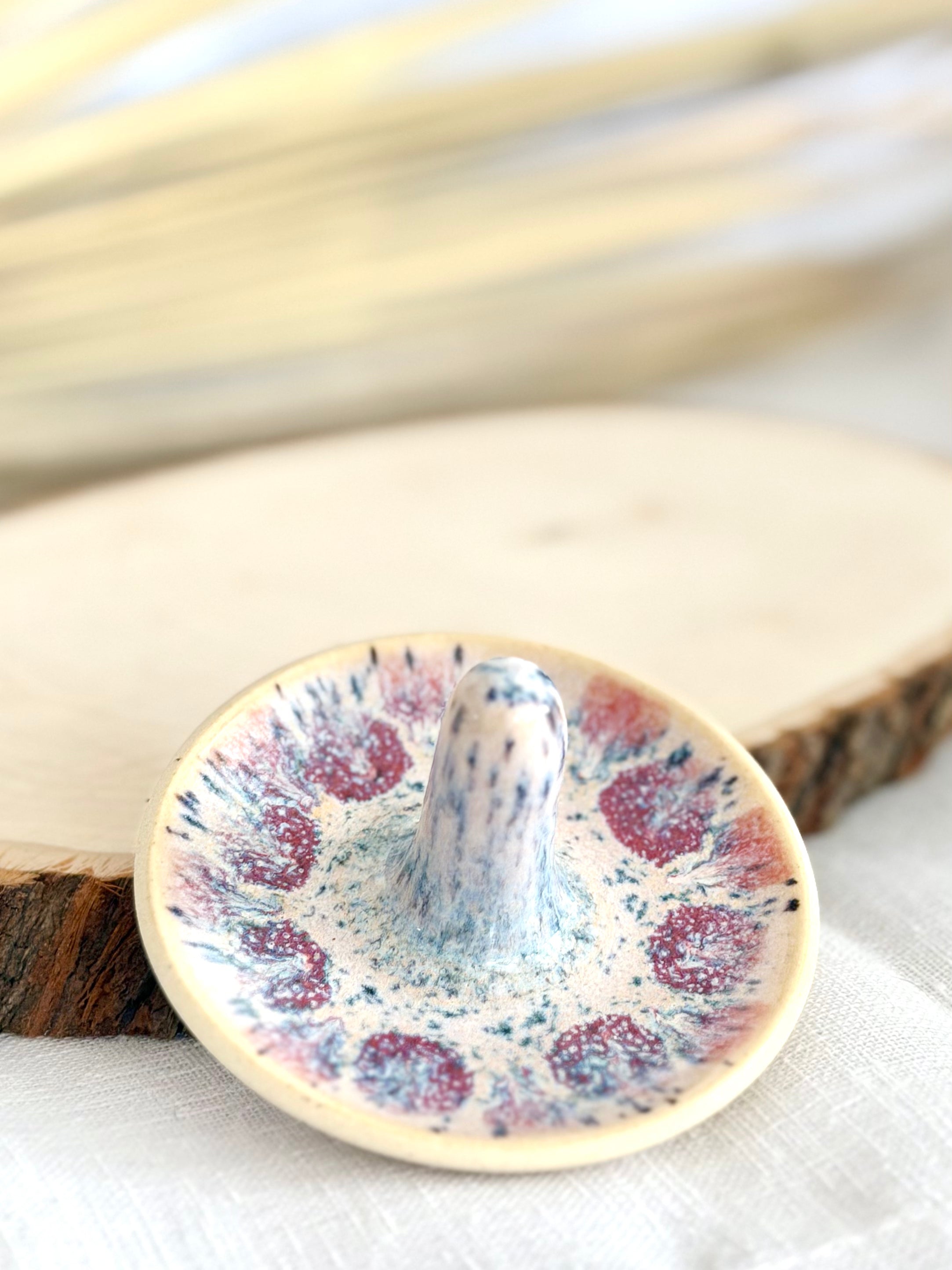 Jewelry Dish - Blue Speckled Blush