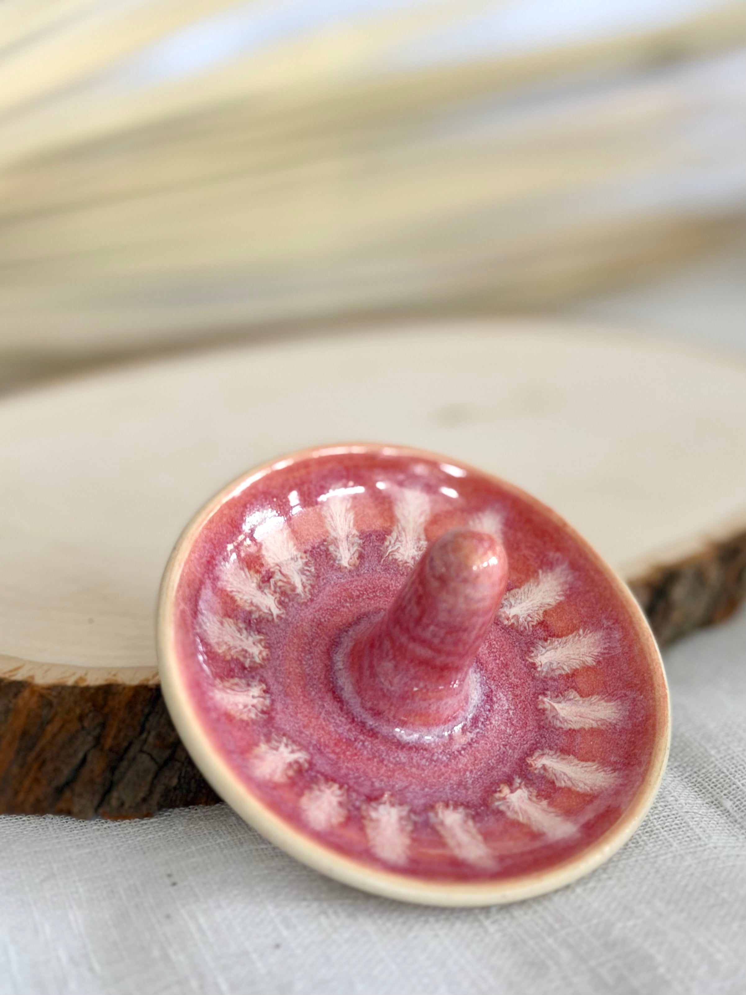 Jewelry Dish - Raspberry Sherbet