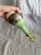 Olive Oil Bottle - Jade + Copper