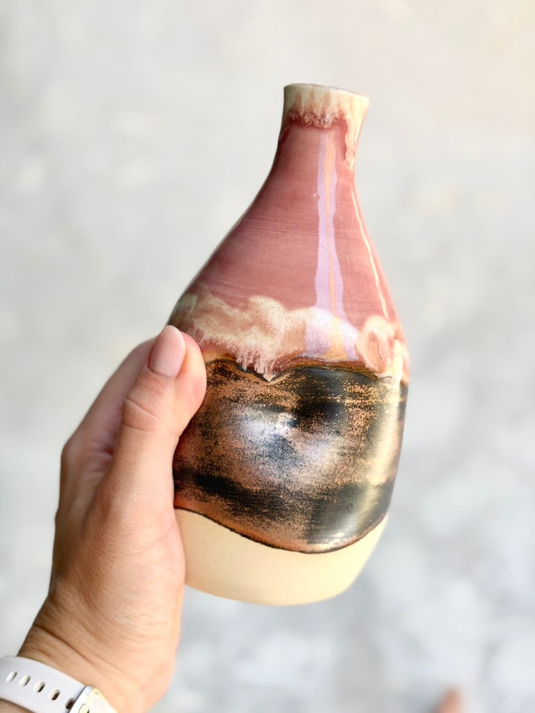 Vase - Mauve + Copper (B)