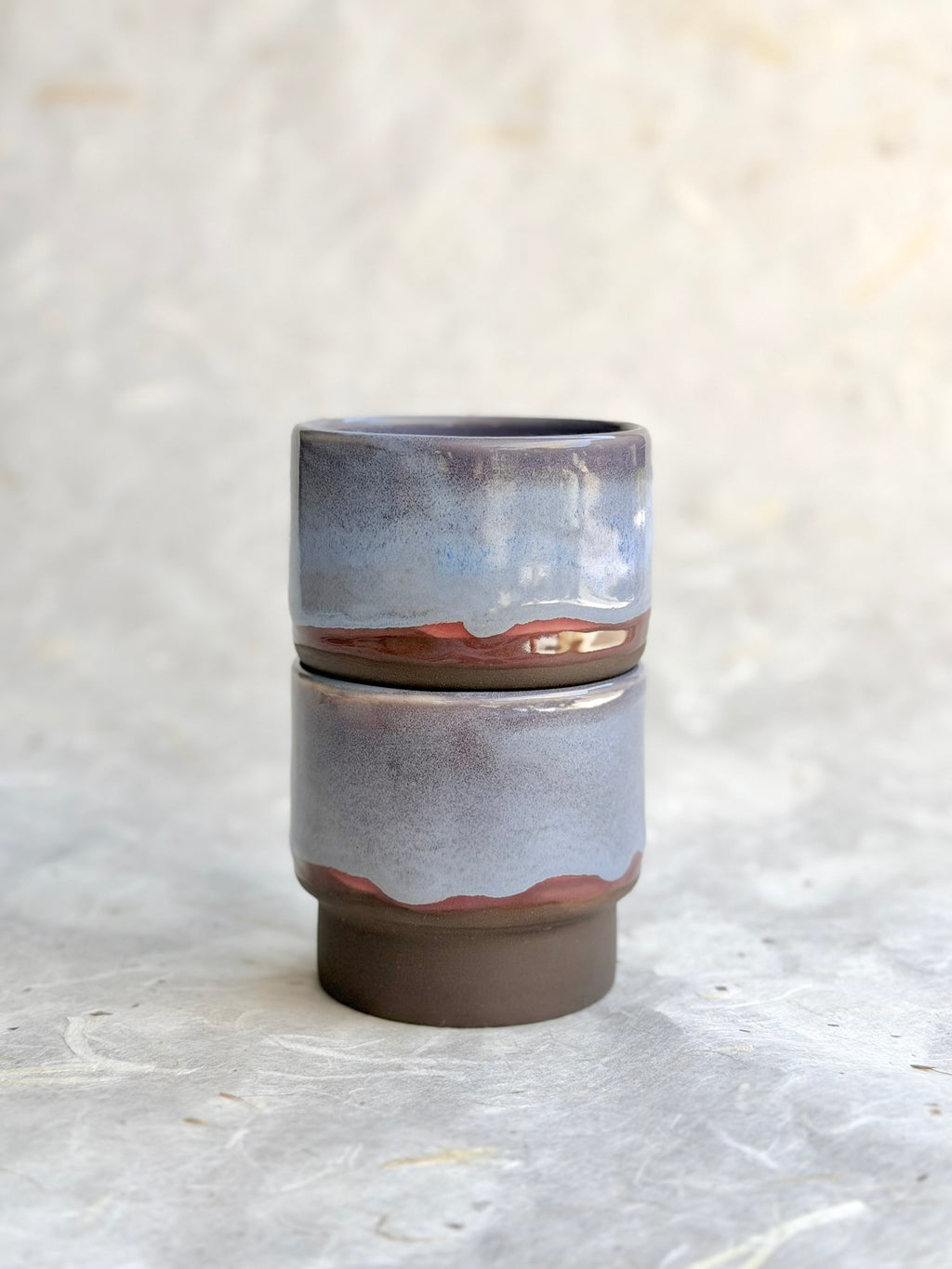 6oz Stacking Cups (Set of 2) - Lavender + Mauve
