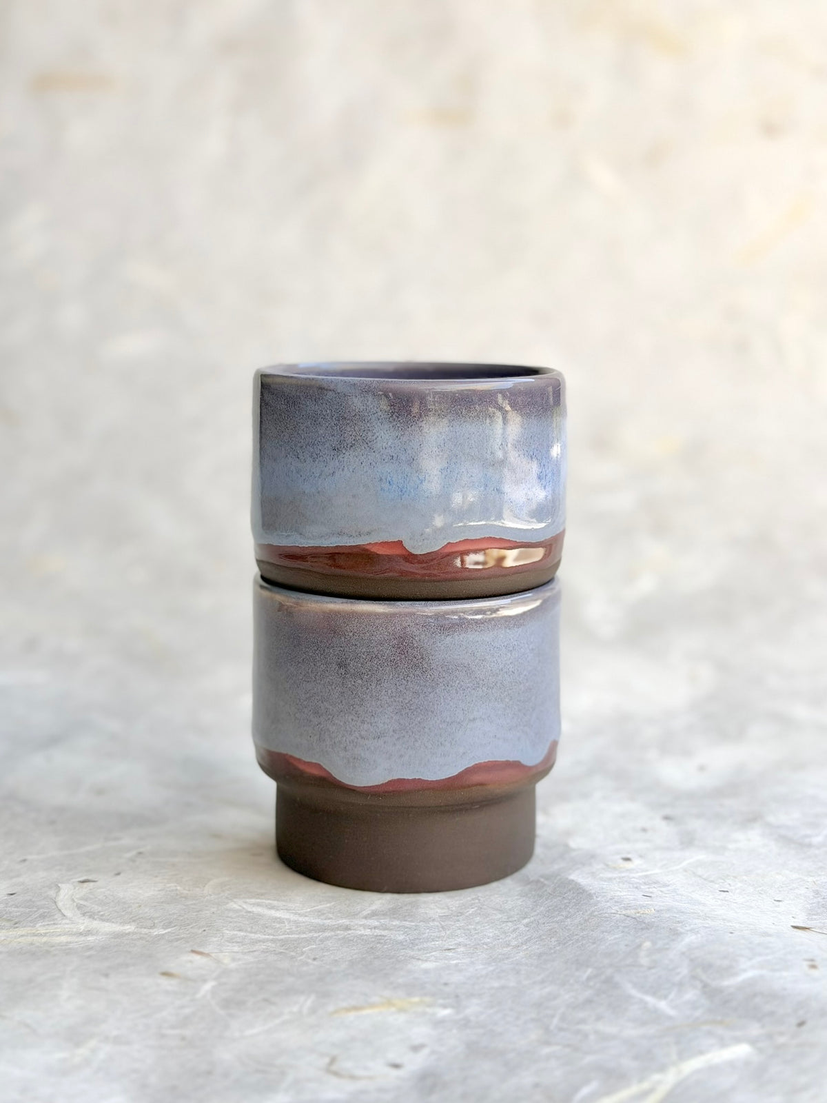 6oz Stacking Cups (Set of 2) - Lavender + Mauve