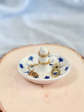 Jewelry Dish - Cobalt Leaf