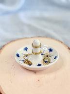 Jewelry Dish - Cobalt Leaf