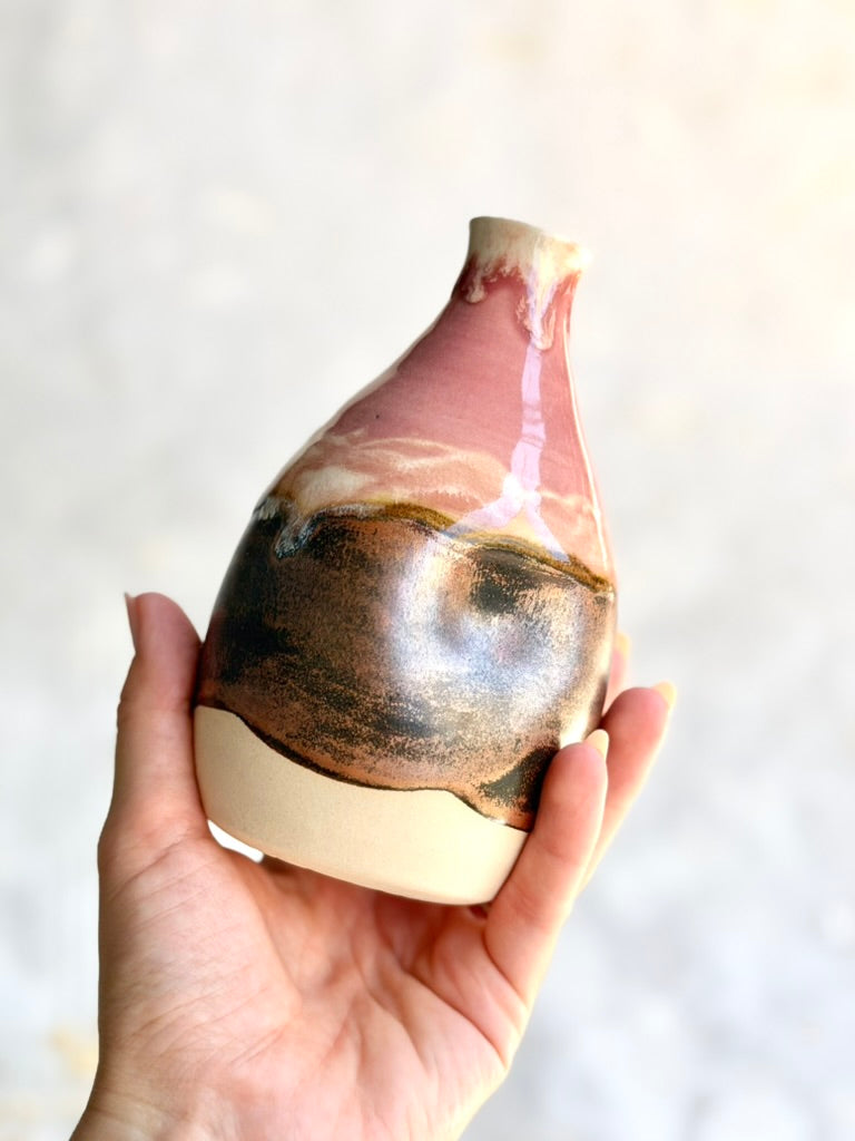 Vase - Mauve + Copper (A)