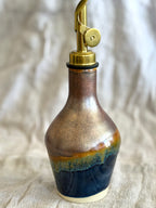 Mini Olive Oil Bottle - Copper + Deep Blue