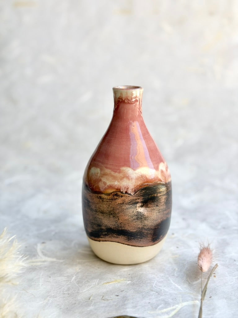 Vase - Mauve + Copper (B)