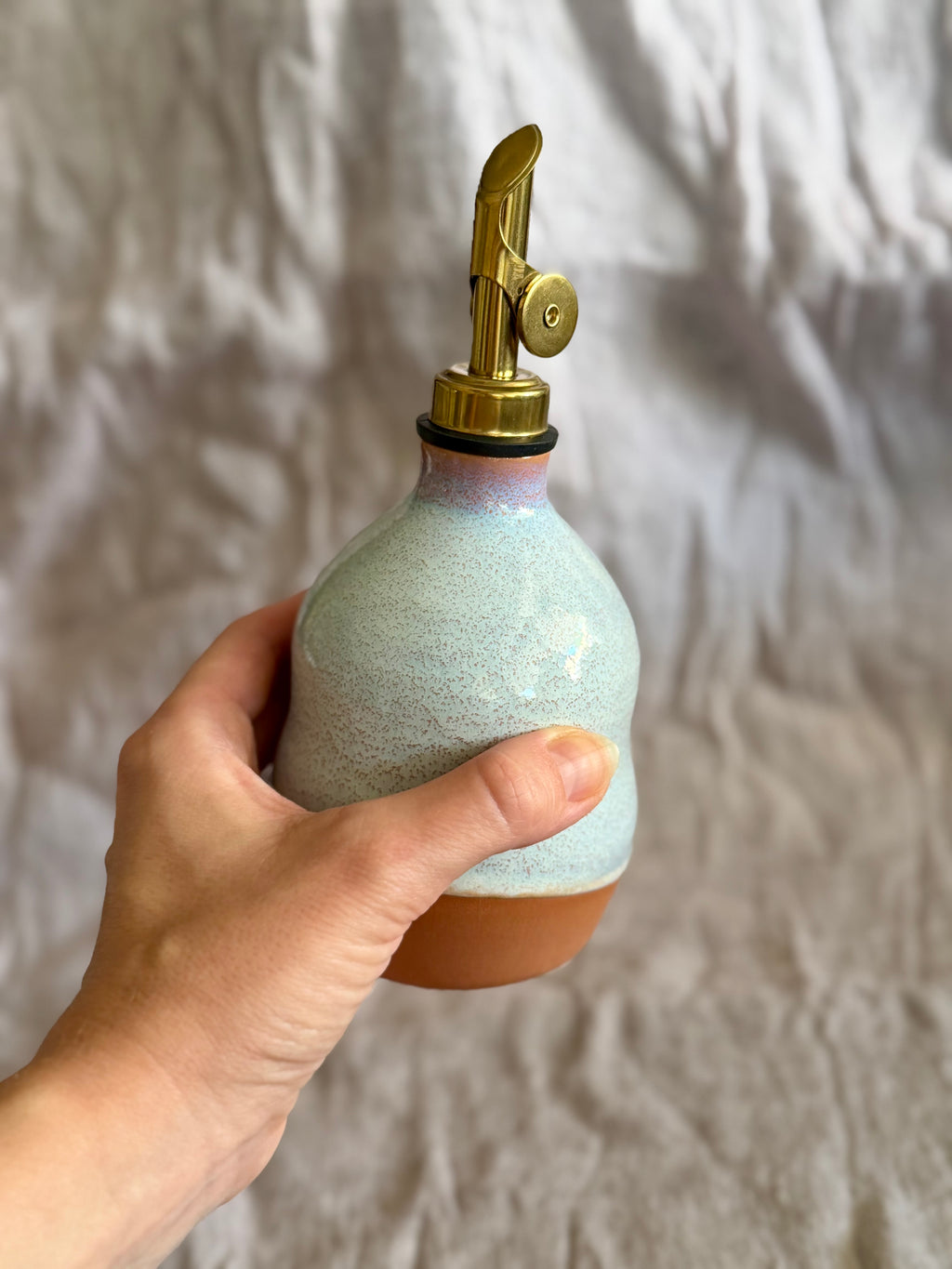 Olive Oil Bottle - Moon Blue