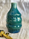 Olive Oil Bottle - Blue Green Crackle
