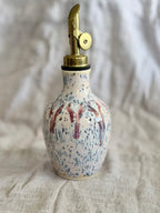 Mini Olive Oil Bottle - Pink + Speckled Blue