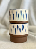 6oz Stacking Cups (Set of 2) - Blue Teardrop