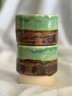 6oz Stacking Cups (Set of 2) - Jade + Copper