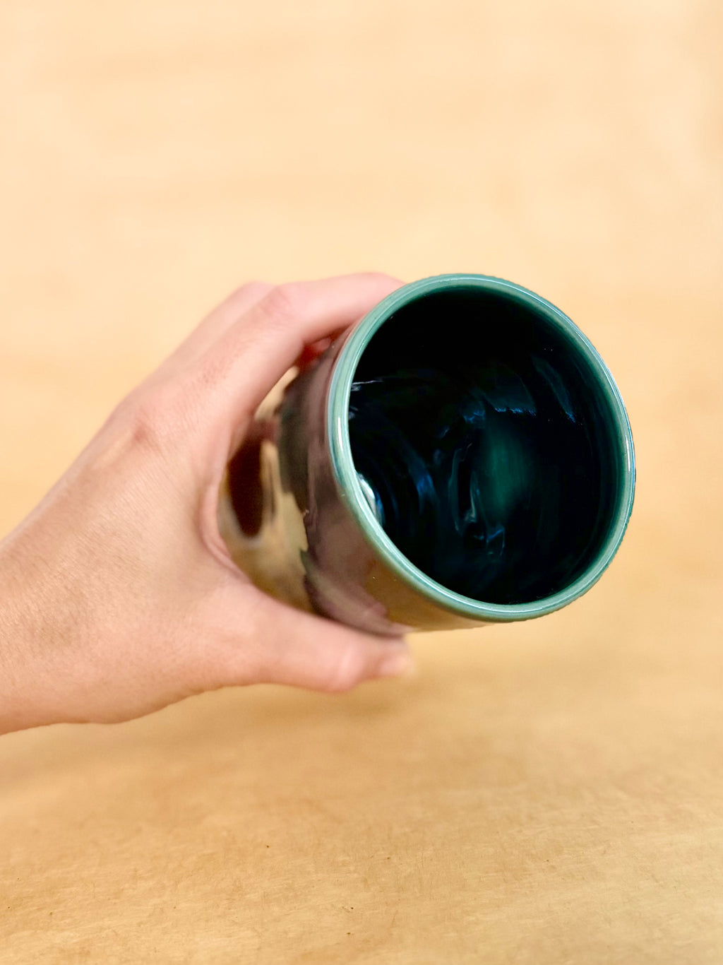 Dimpled Tumbler - Rainforest + Copper