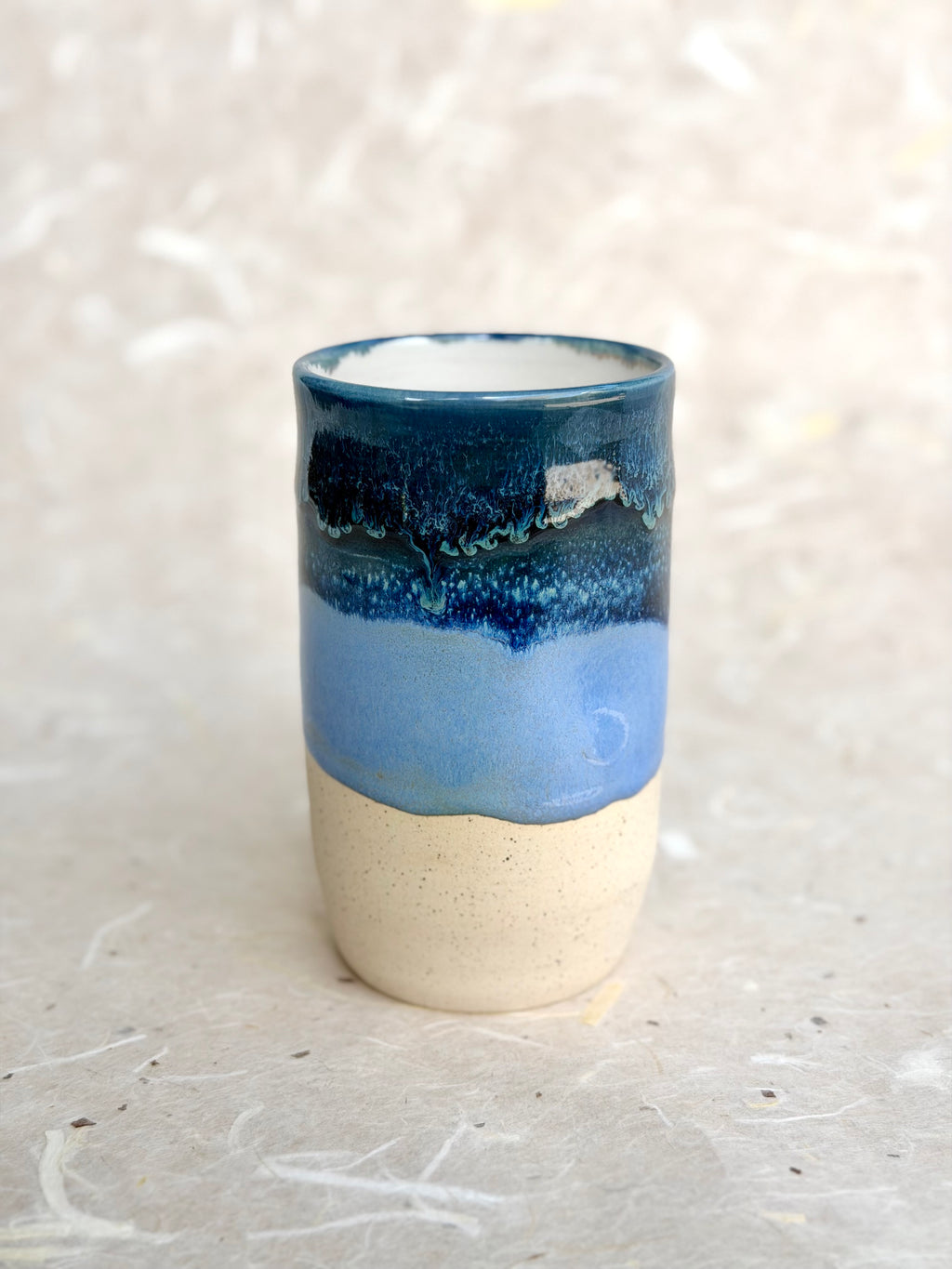 Dimpled Tumbler - Ocean Blue + Light Blue (B)