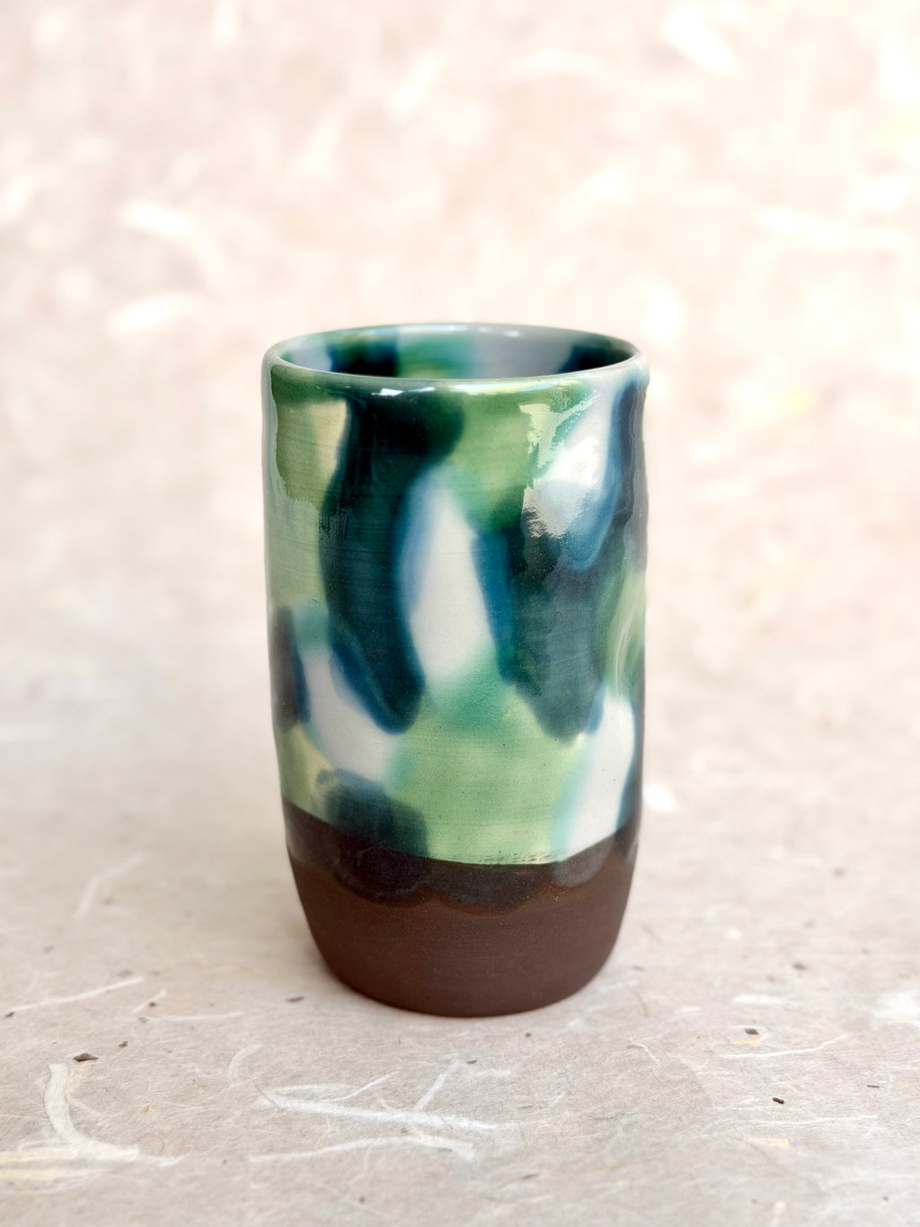 Dimpled Tumbler - Jade Tortoiseshell