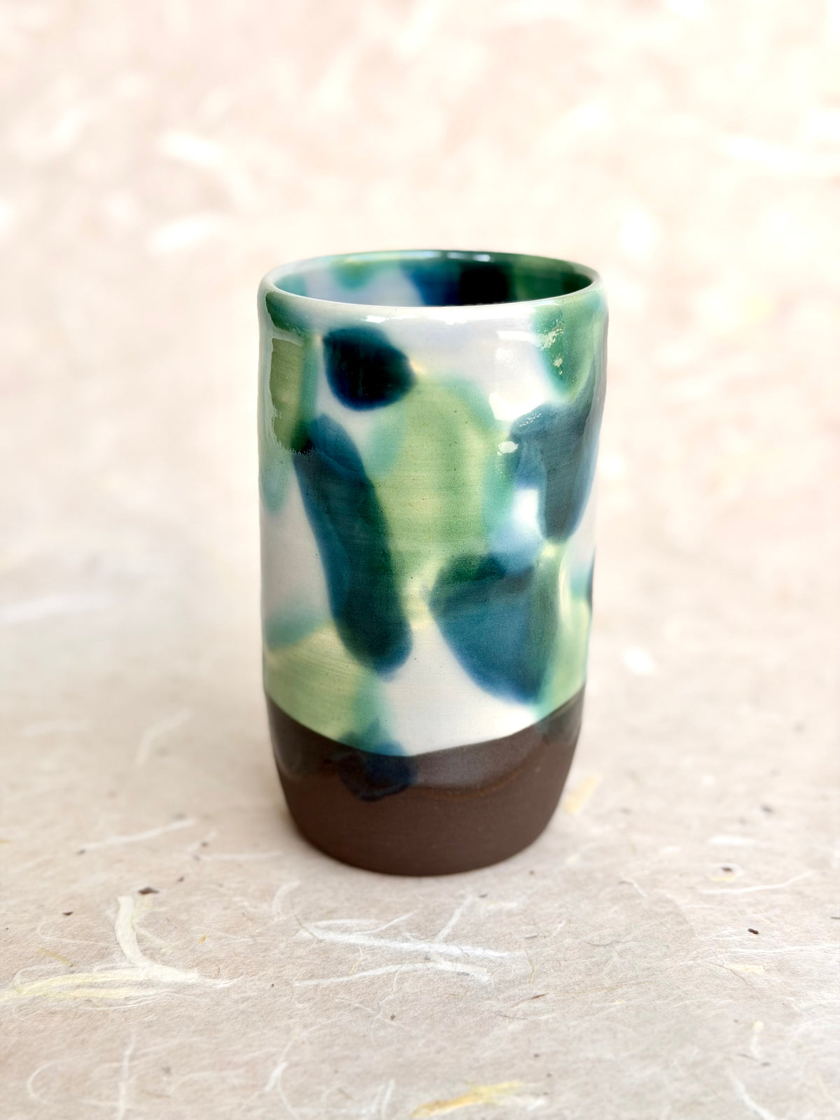Dimpled Tumbler - Jade Tortoiseshell