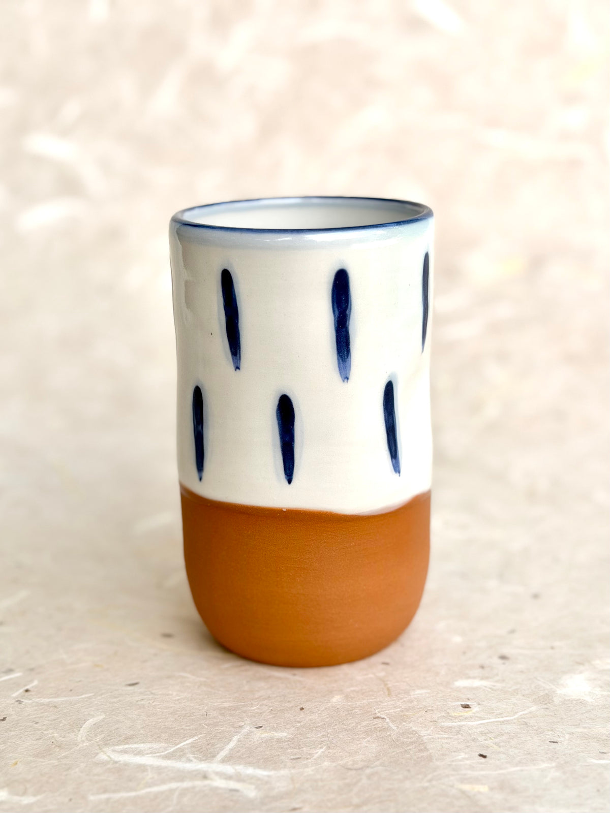 Dimpled Tumbler - Blue Lines