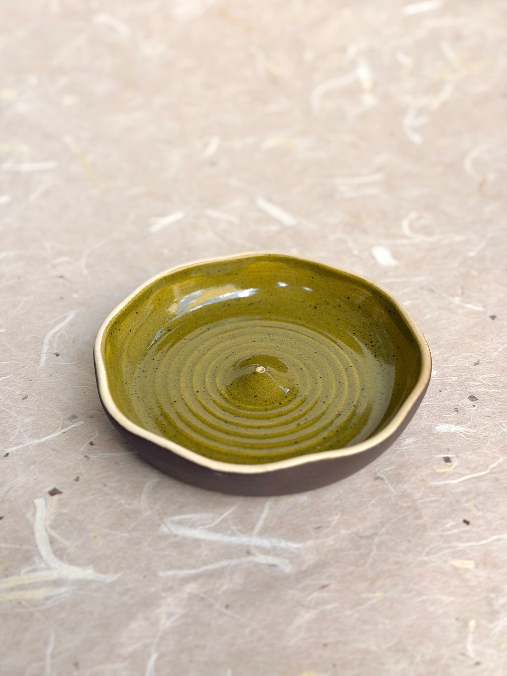 Large Incense Burner - Olive