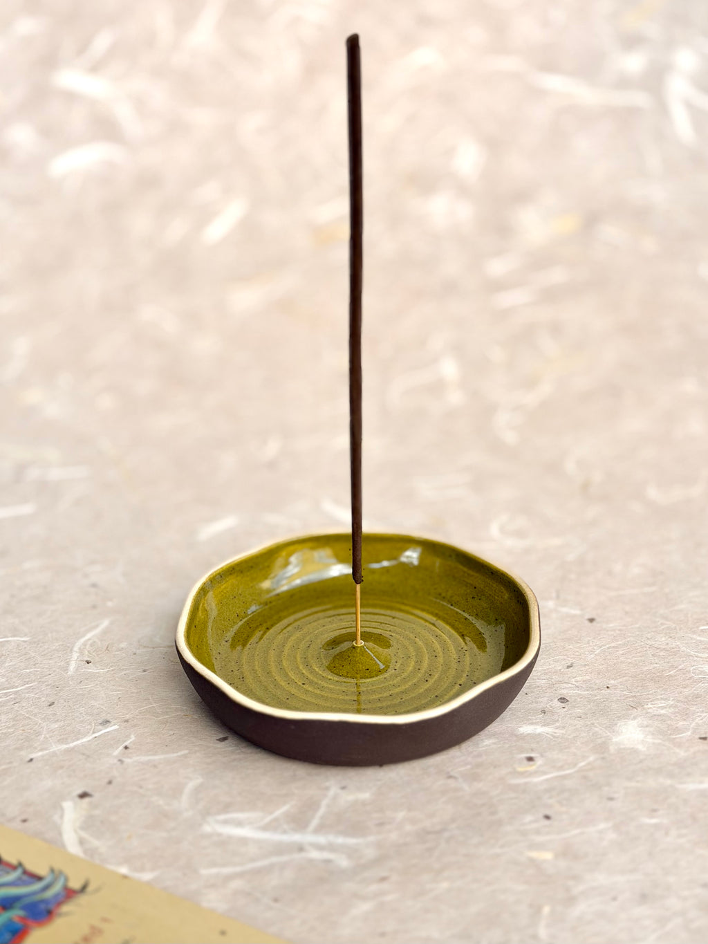 Large Incense Burner - Olive