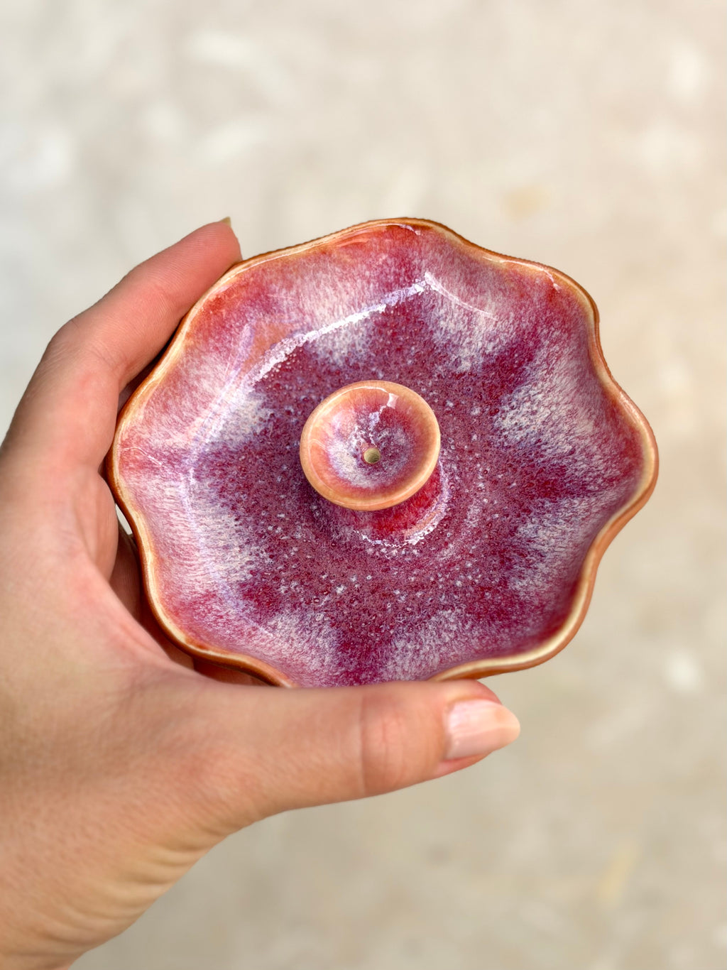 Incense Burner - Raspberry Sherbet