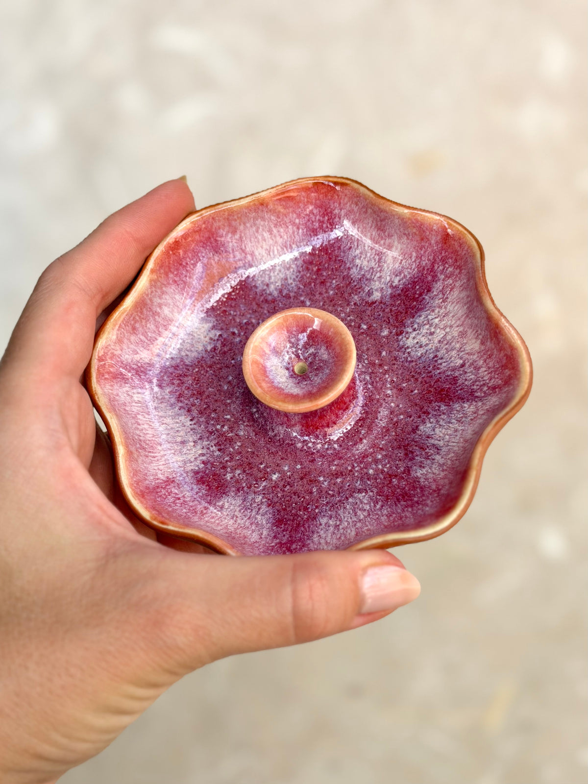 Incense Burner - Raspberry Sherbet