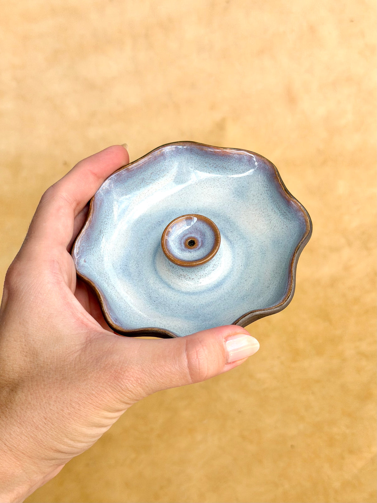 Incense Burner - Moon Blue