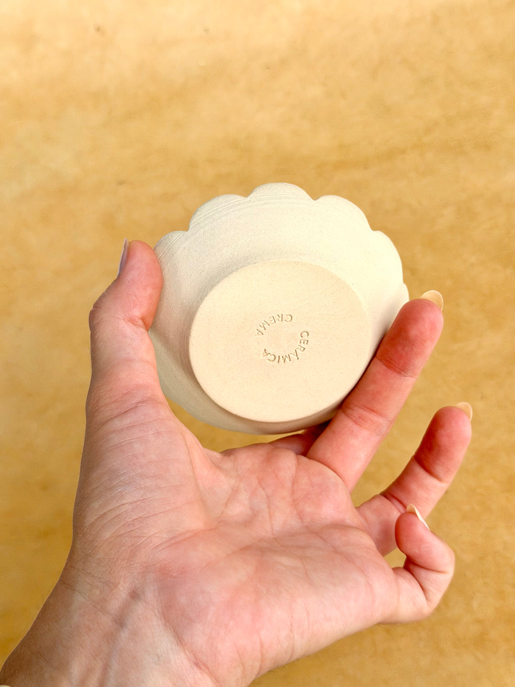 Jewelry Dish - Carved Daisy (A)