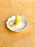 Jewelry Dish - Carved Daisy (B)