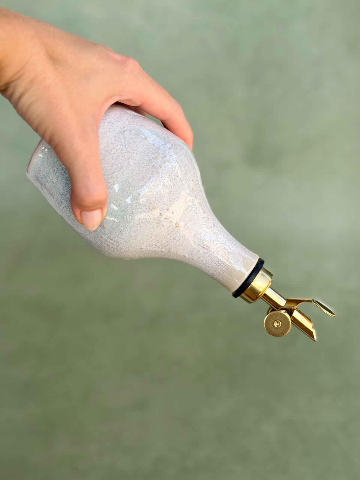 Olive Oil Bottle - Icy Moon Blue