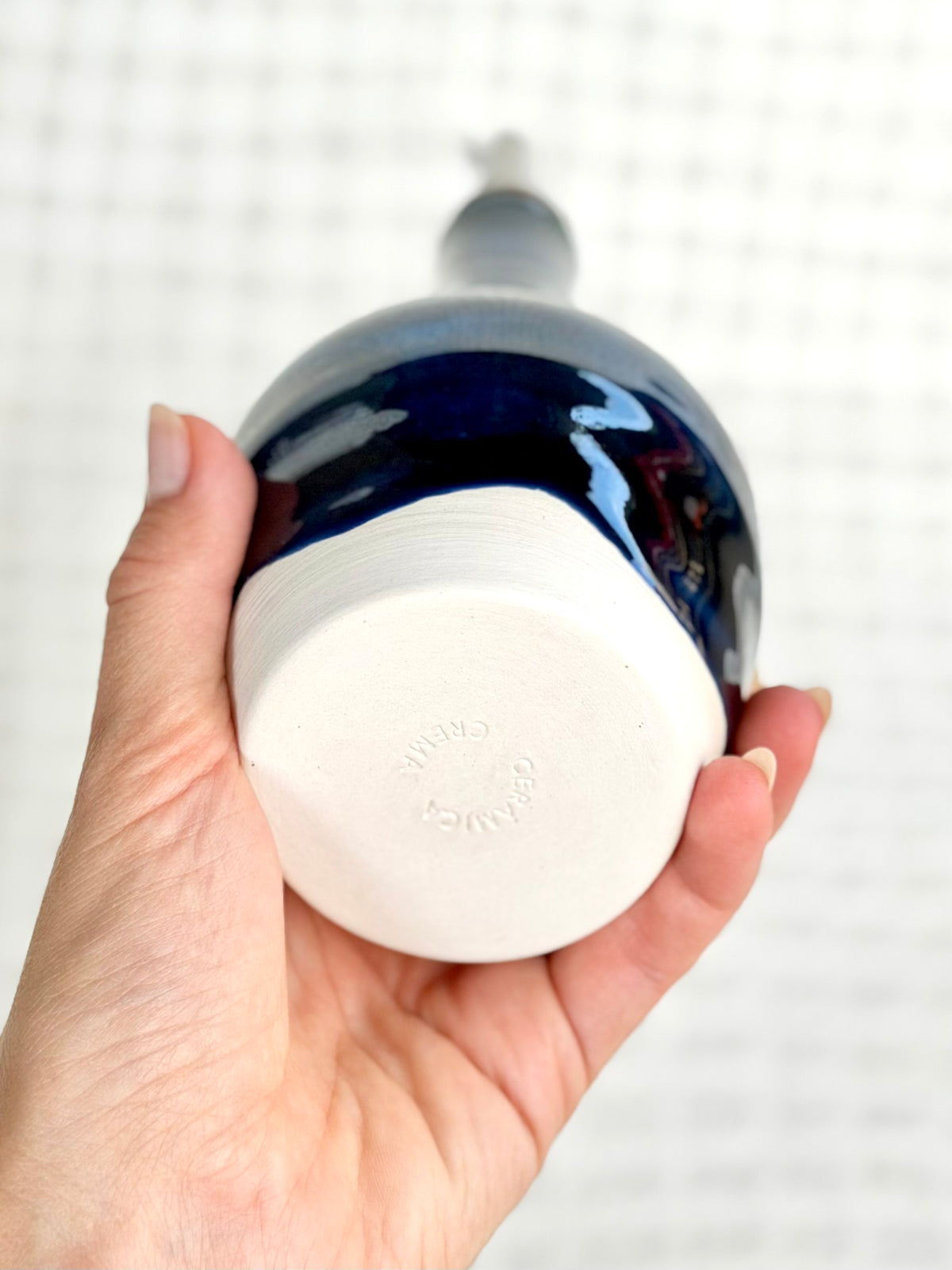 Olive Oil Bottle - Sapphire Blue (B)