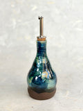 Olive Oil Bottle - Deep Blue Tortoiseshell