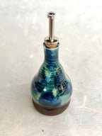 Olive Oil Bottle - Deep Blue Tortoiseshell