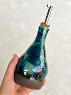 Olive Oil Bottle - Deep Blue Tortoiseshell