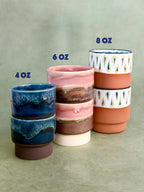 4oz Mini Stacking Cups (Set of 2) - Deep Blue