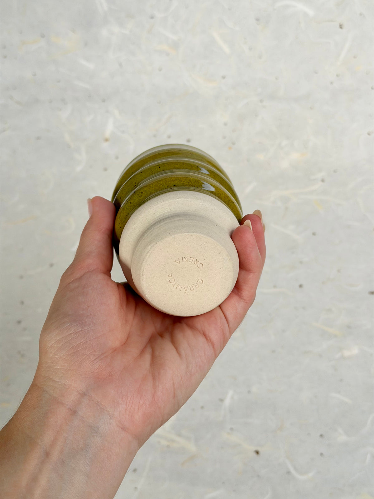 Wavy Cup - Olive (A)