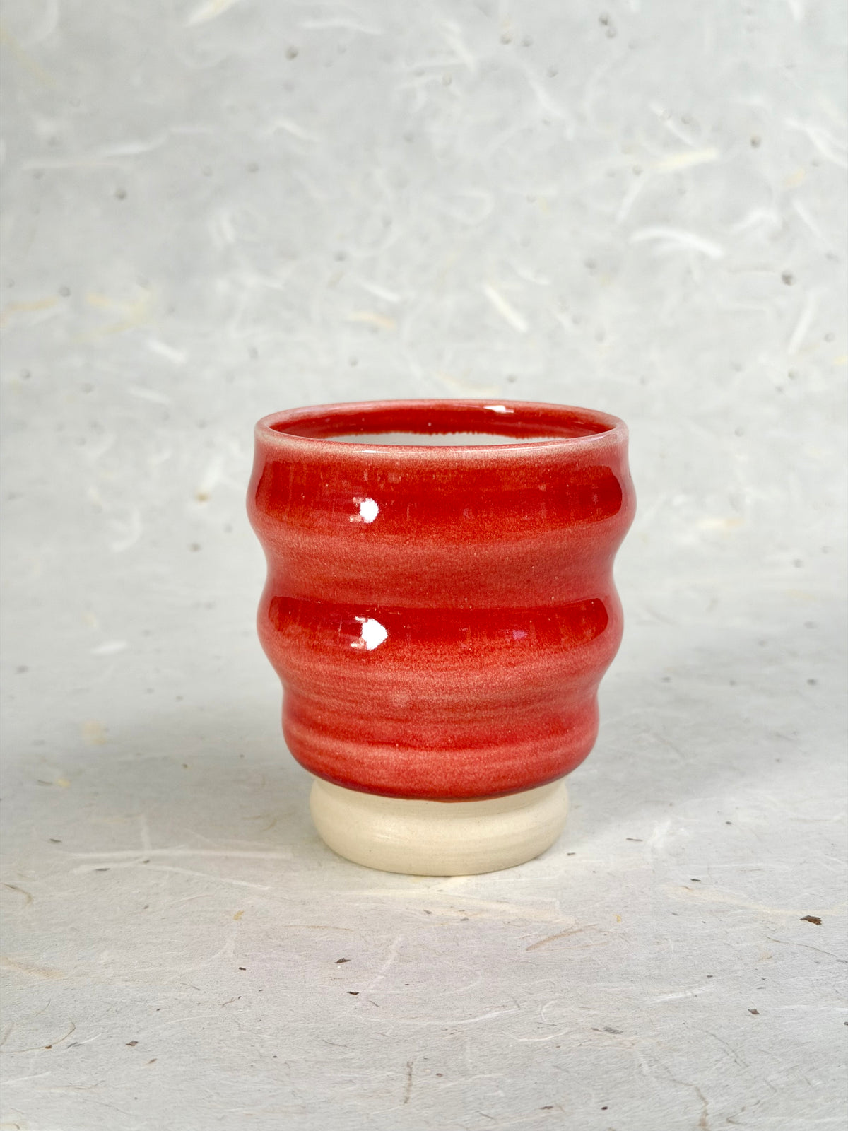 Wavy Cup - Candy Apple Red + White