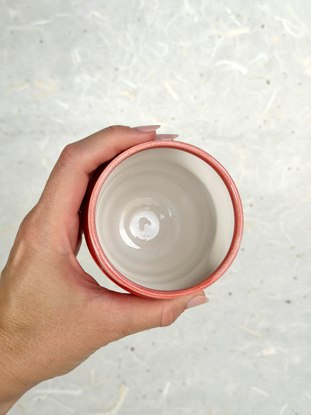 Wavy Cup - Candy Apple Red + White