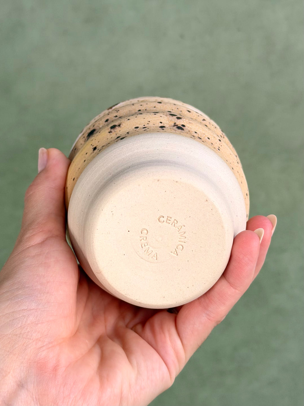 Wavy Cup - Speckled Sand (B)