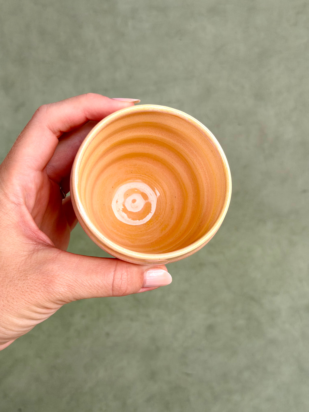 Wavy Cup - Coral + Speckled Sand
