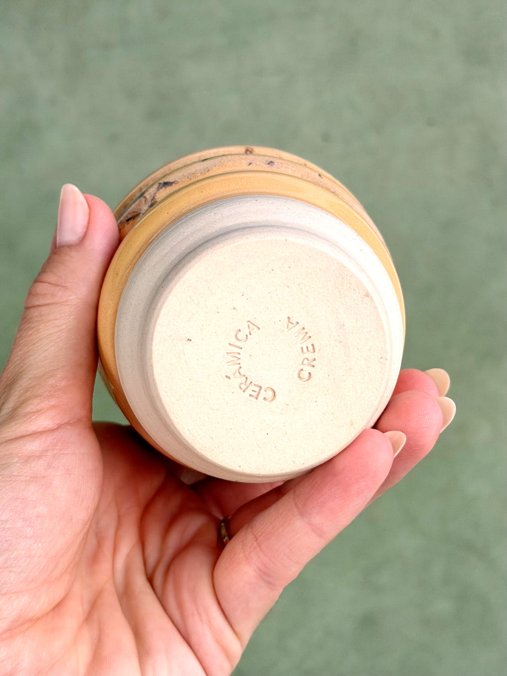 Wavy Cup - Coral + Speckled Sand