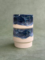 6oz Stacking Cups (Set of 2) - Ocean Blue + Rainforest