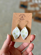 Leaf Earrings - Sage Daisy